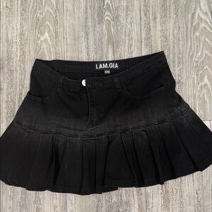 I.AM.GIA Jet Black Mini Skirt